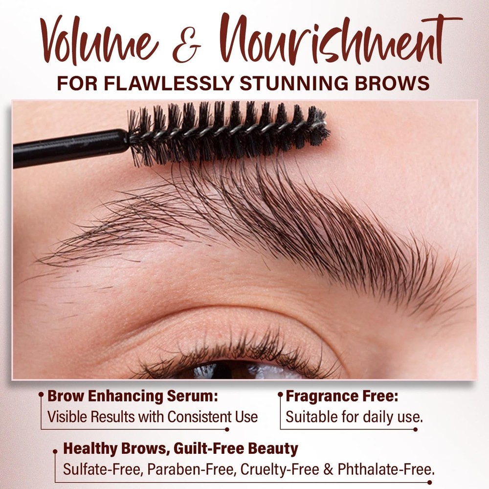 Herbishh Eyebrow Enhancing Serum Fuller Thicker Brows Hydrating Brow Care