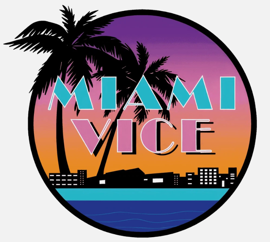 Miami Vice Logo Sticker Decal XV