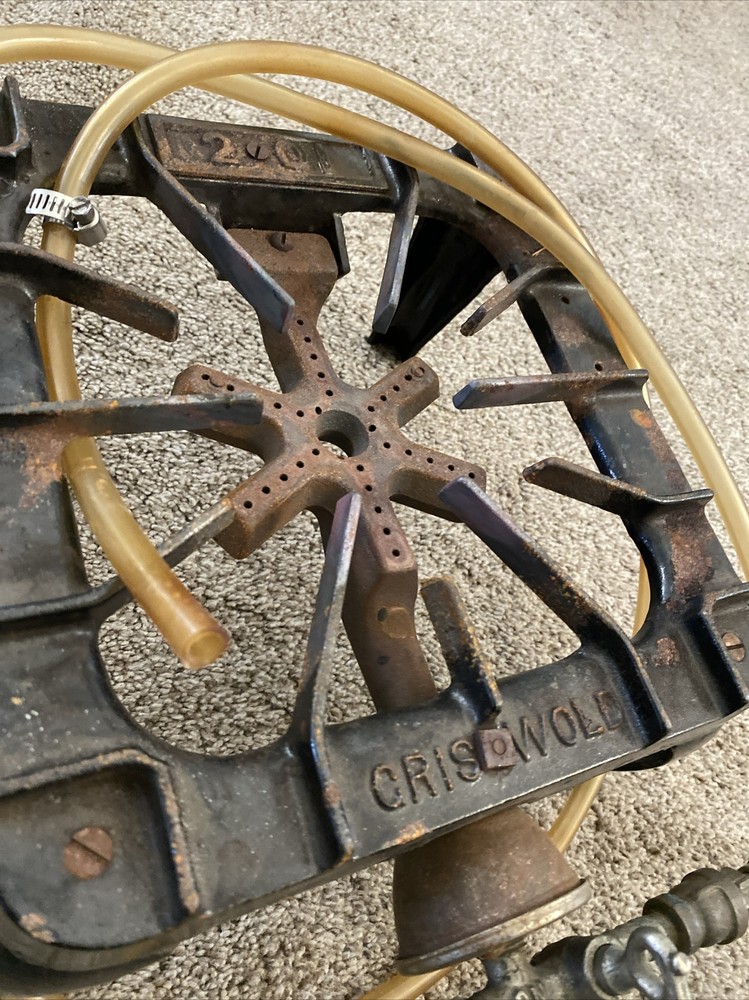 Griswold #201 Cast Iron Single Burner Gas Stove Untested