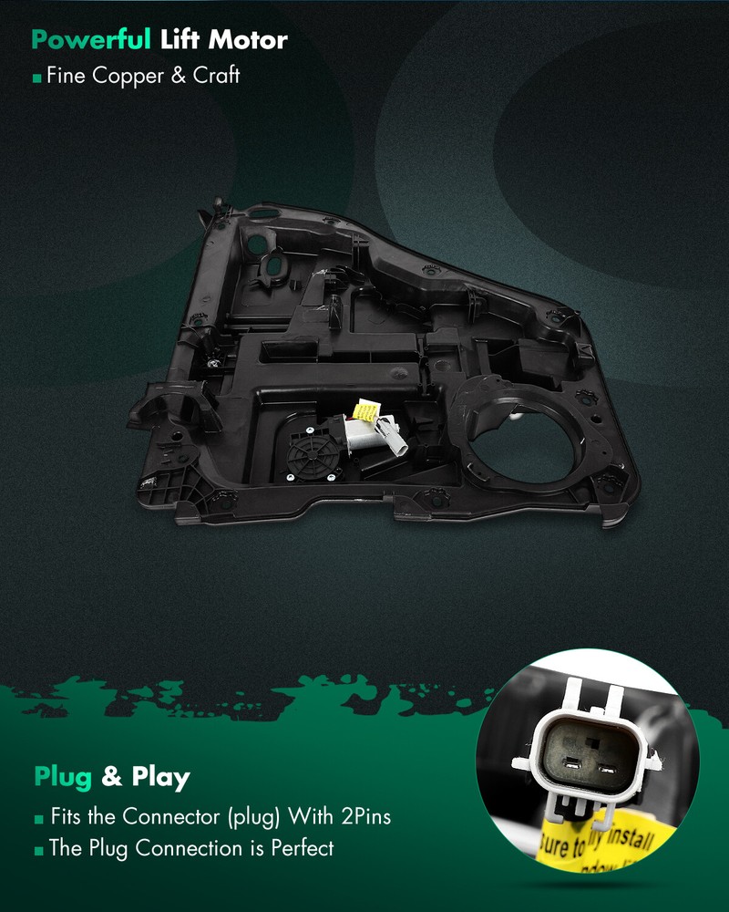 Window Regulator Fits 2007-2011 Dodge Nitro Rear Passenger Side