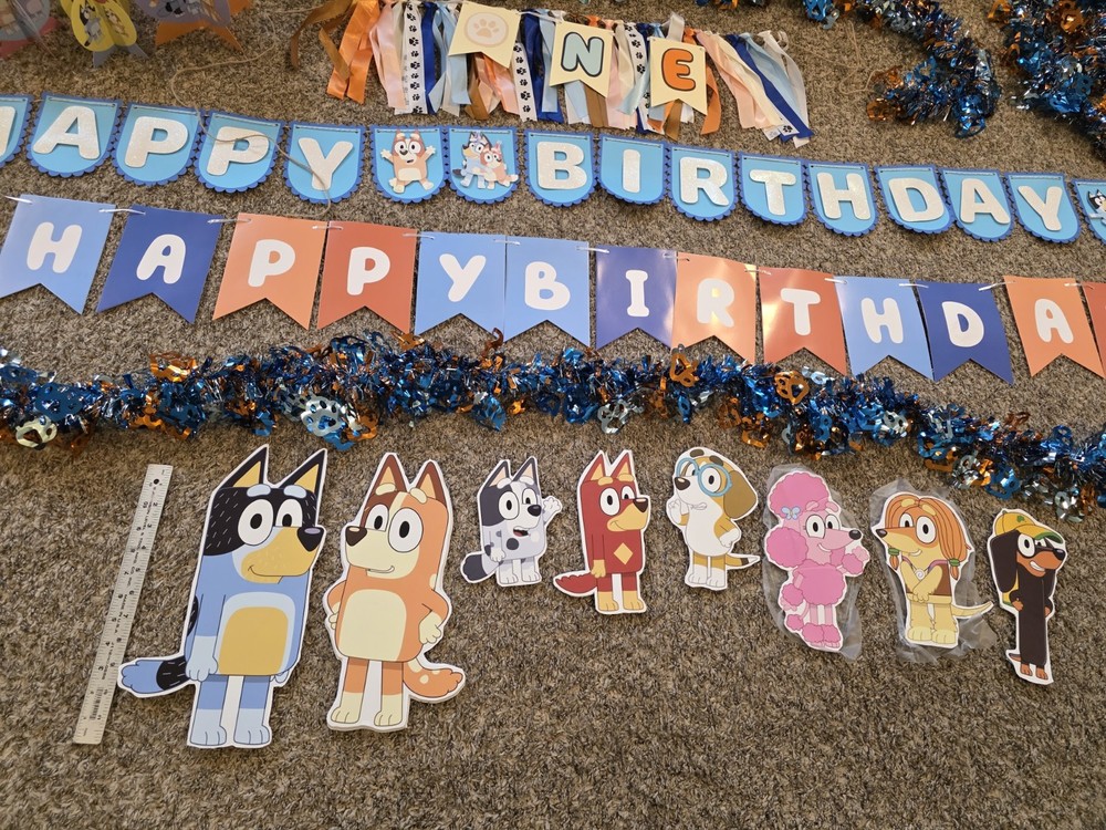Bluey 1ST Birthday Party Decorations Lot