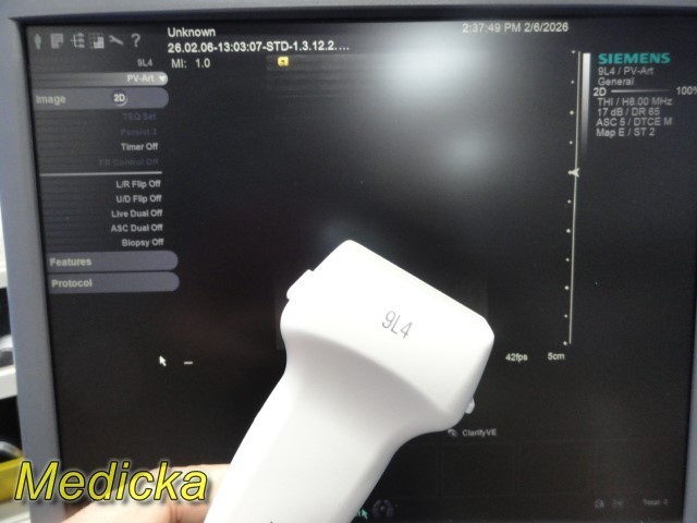 2013 Siemens 9L4 Linear Array Ultrasound Transducer Ref 10035946 ~ 39512