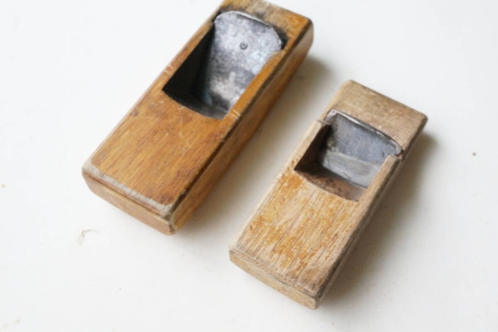 UnknownBrand Kanna Plane 2pc Set Woodworking Tool Vintage Chisel Planes