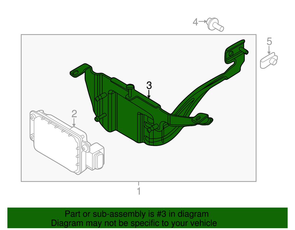 Genuine Ford Mount Bracket GB5Z14C022AA