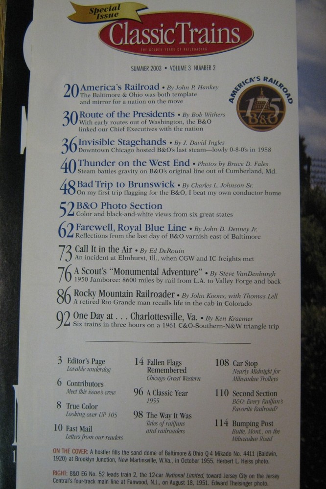 Classic Trains Magazine Summer 2003