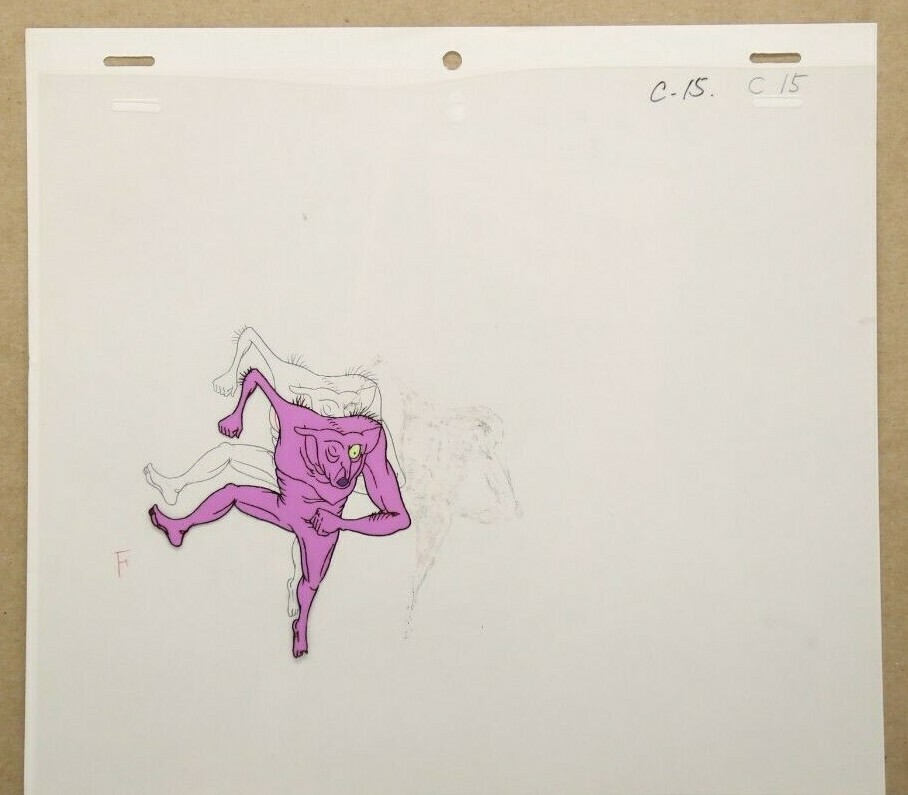 GhostBusters Original Production Drawing And Cel 71-35 Used Cond.