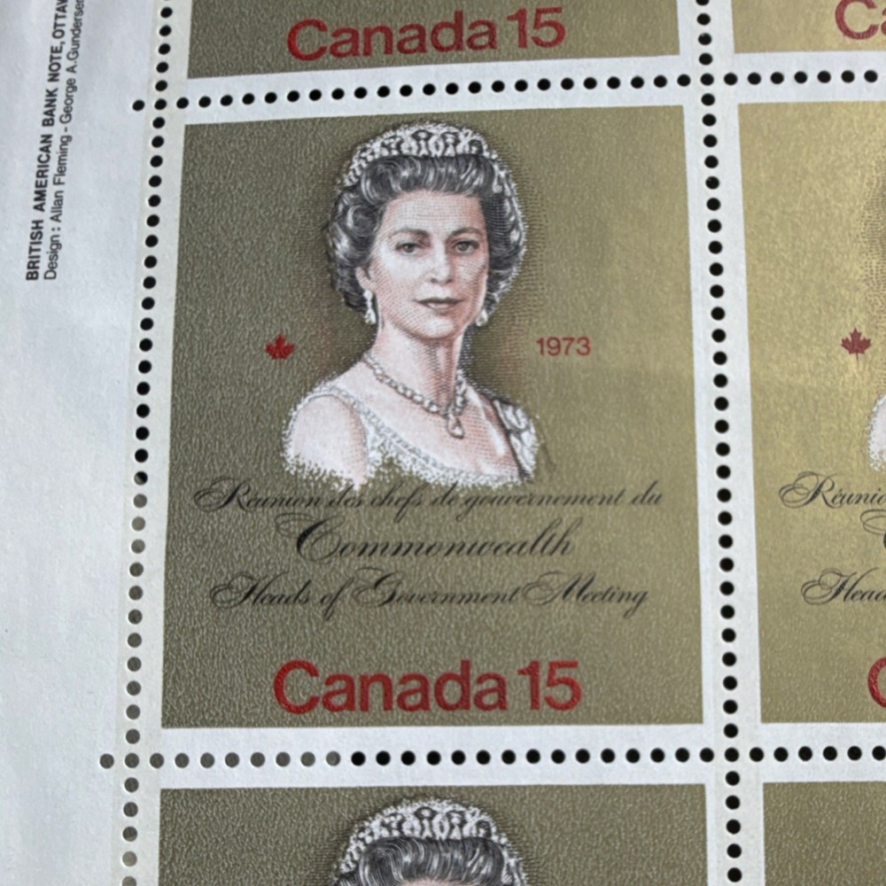 Canada 1973 Commonwealth Meeting 8c 15c Stamp Blocks Sheets MNH