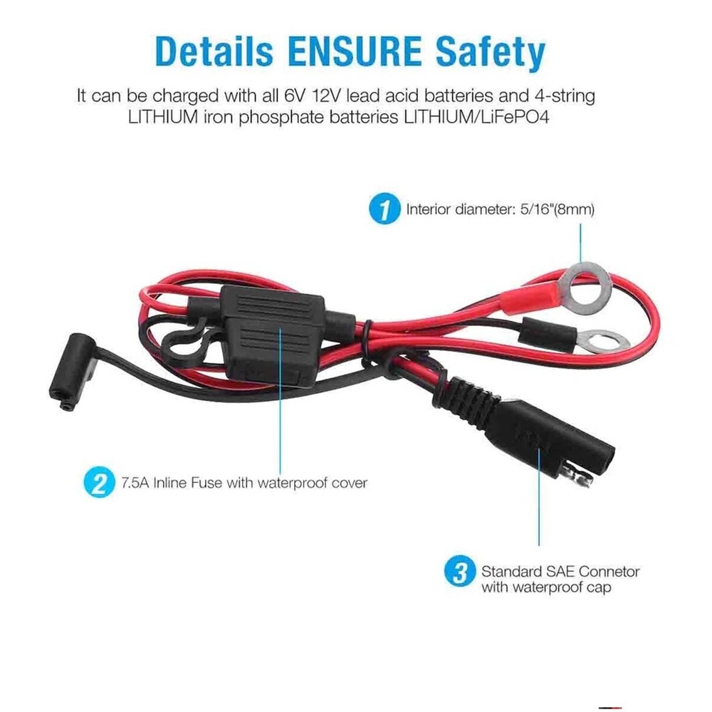6V 12V 14.4V battery charger with timer protection function