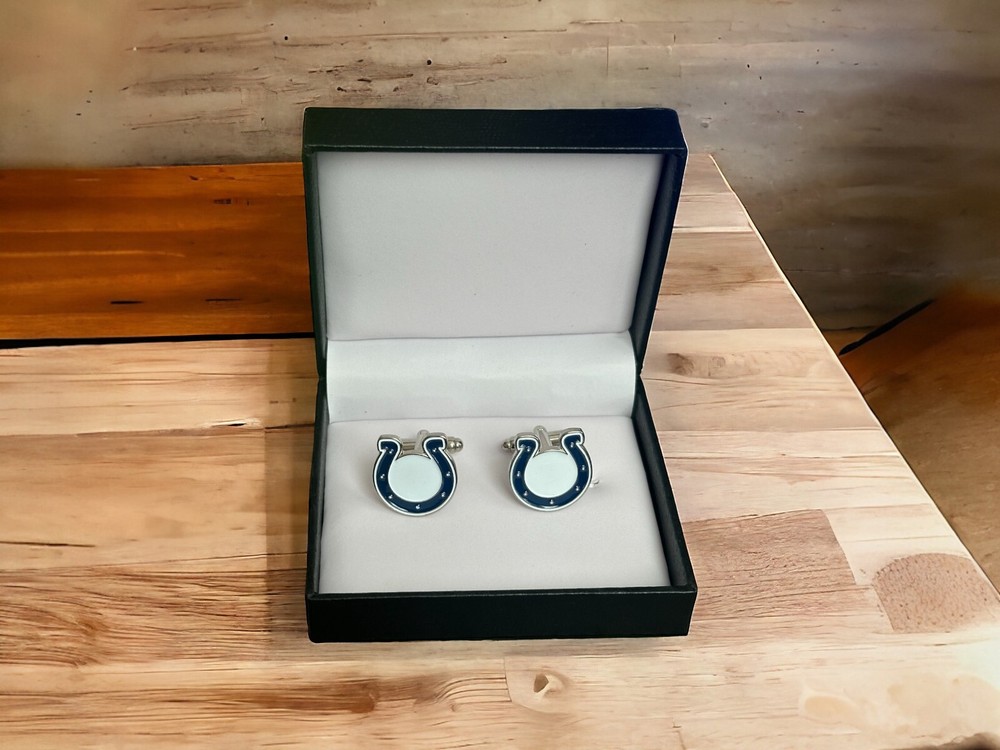 Indianapolis Colts Cufflinks, Tie Clip, Or Complete Set