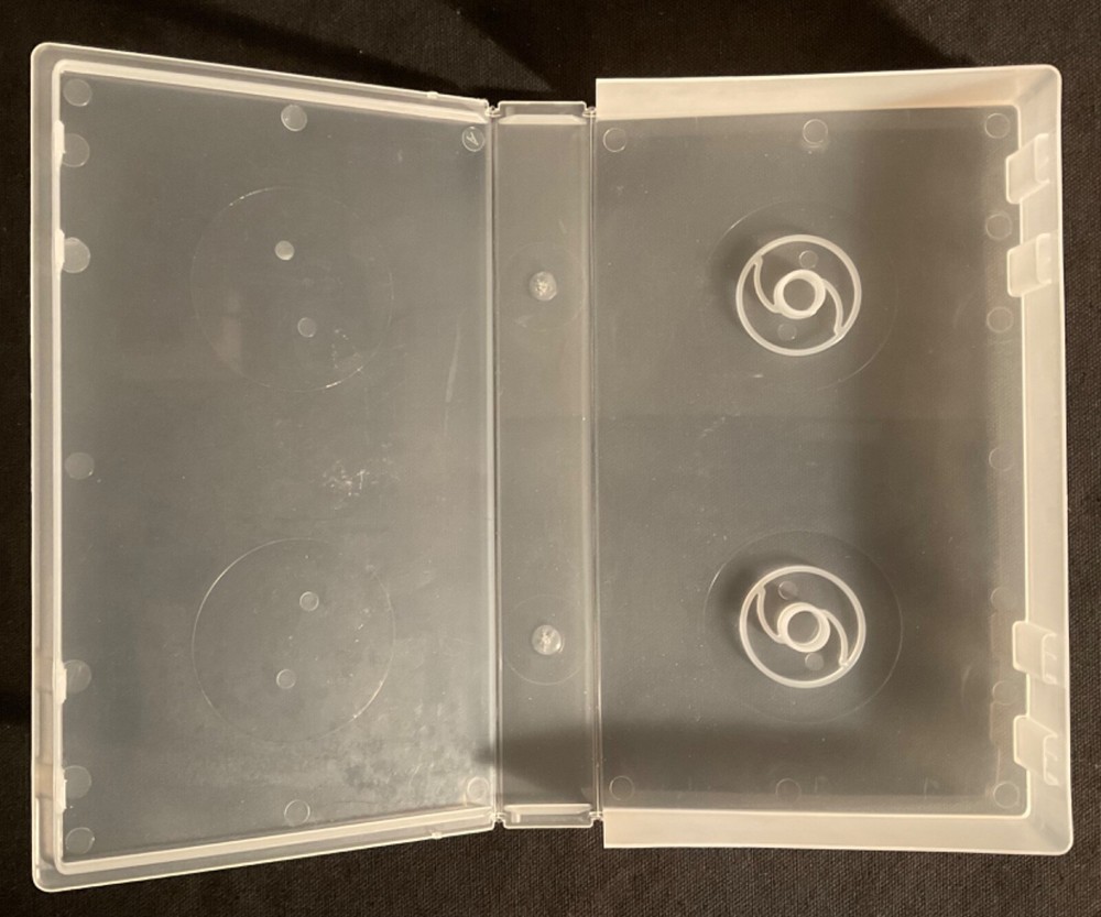VHS Hard Clam Shell Cases - Clear - NEW !!