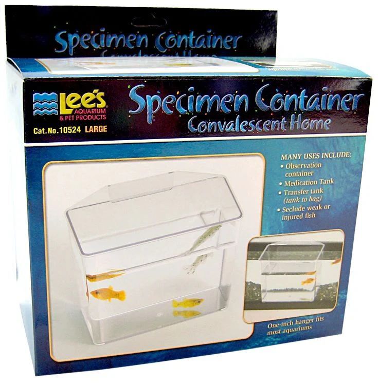 Lees Specimen Container- holding tank, observation , weak fish