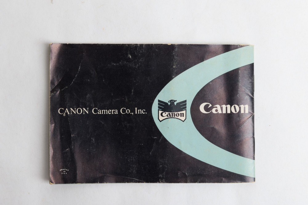 Canon model V Rangefinder instruction book