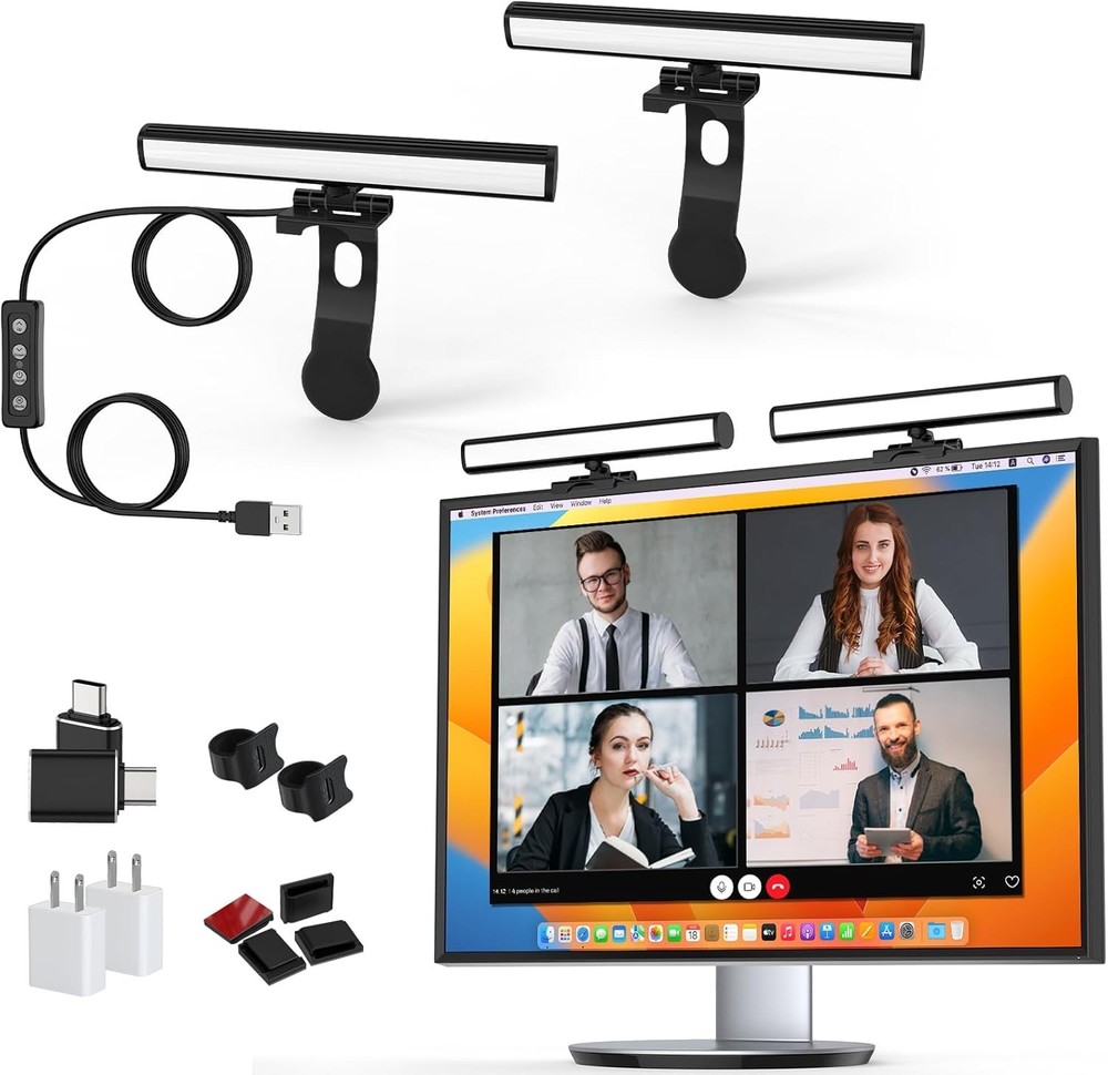 Computer Monitor Light Bar, LED Screen Standard Light, Black