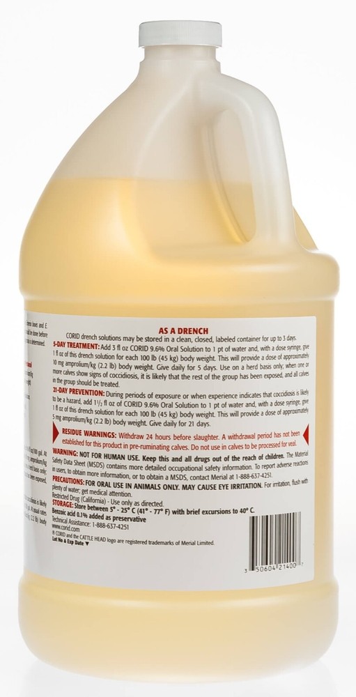 CORID 9.6% Oral Solution, 1 gallon