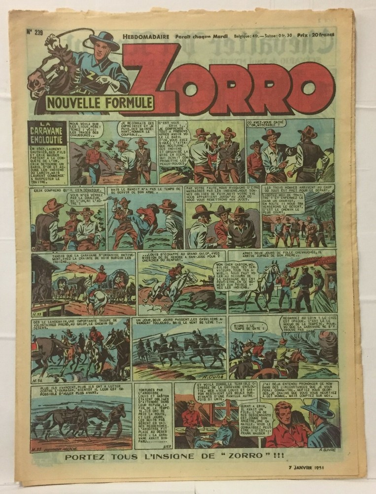 ZORRO - January 7, 1951 - No. 239