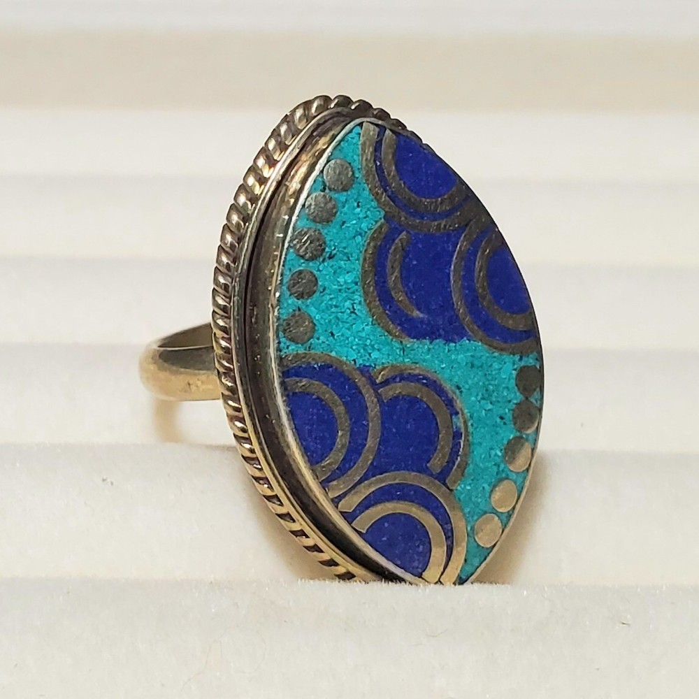 Lapis Turquoise Ring