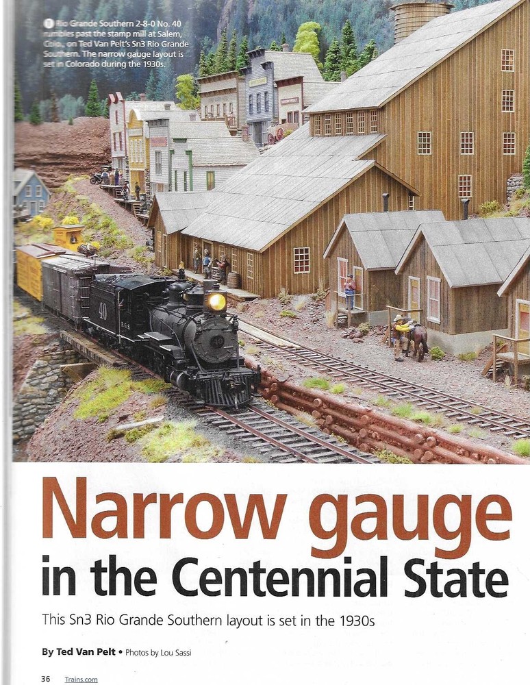 Model Railroader Feb. 2025 N Scale T-Track Module Kits Scenery Structures
