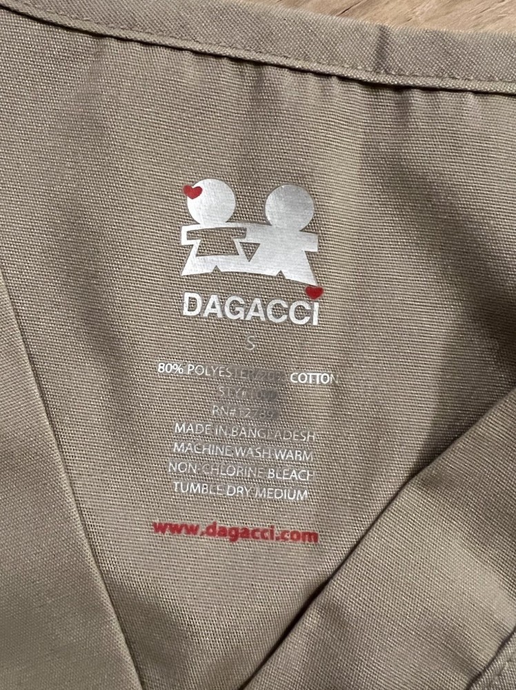Dagacci Medical Unisex Uniform Set Size Small Khaki EUC