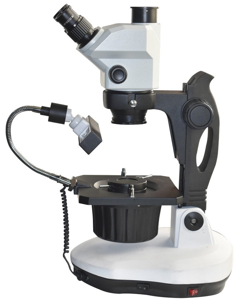 Gemology Darkfield Stereo Microscope 1:9 Continuous Zoom, LED & 5 MP USB Camera