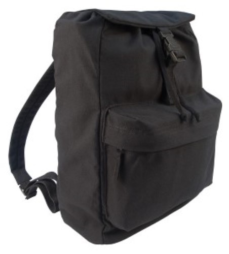 CANVAS DAY PACK 17" BLACK (02369)