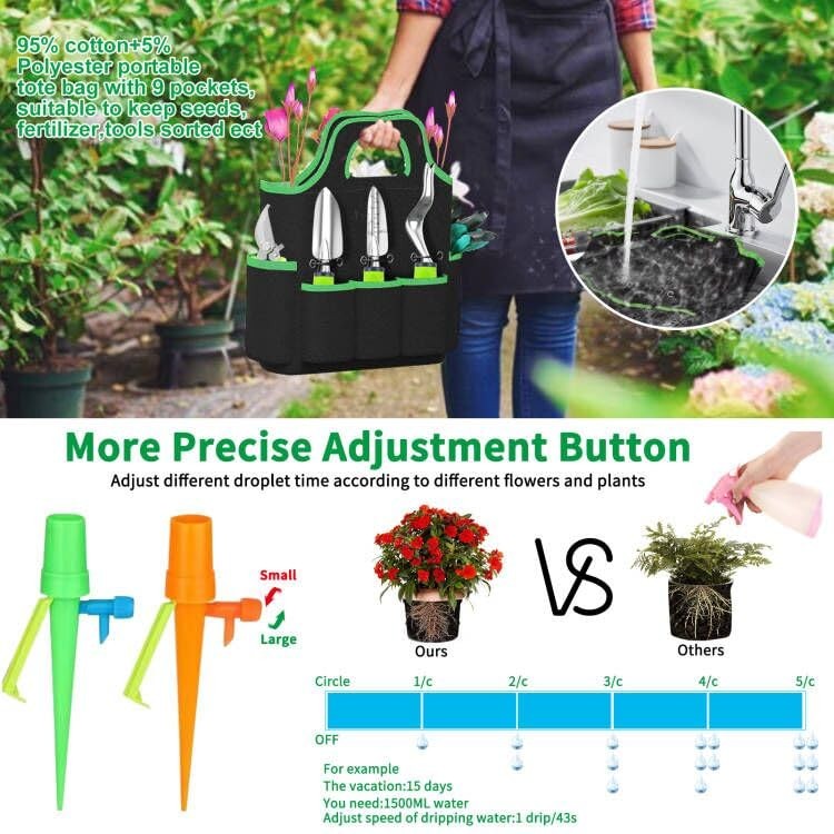 84 PCS Garden Tools Set,10pcs Succulent Set Included 6pcs Multicolor