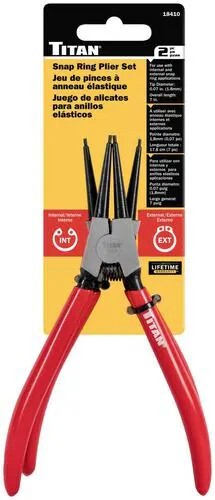 Titan 18410 2 Pc 7" Internal / External Snap Lock Ring Pliers