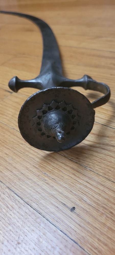 Old Talwar Sword And Two Dhal Shields