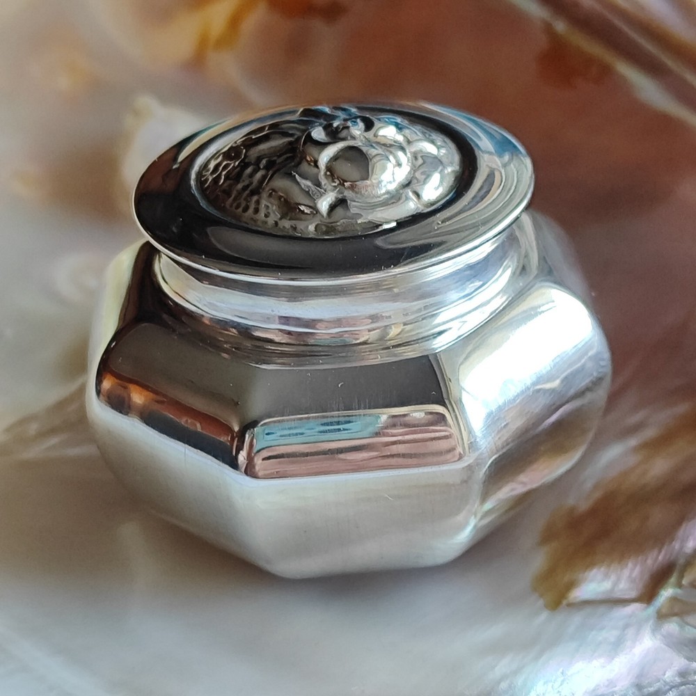 Vintage Silver Pill Box.Tablet box, 1990s, 20.8 g.