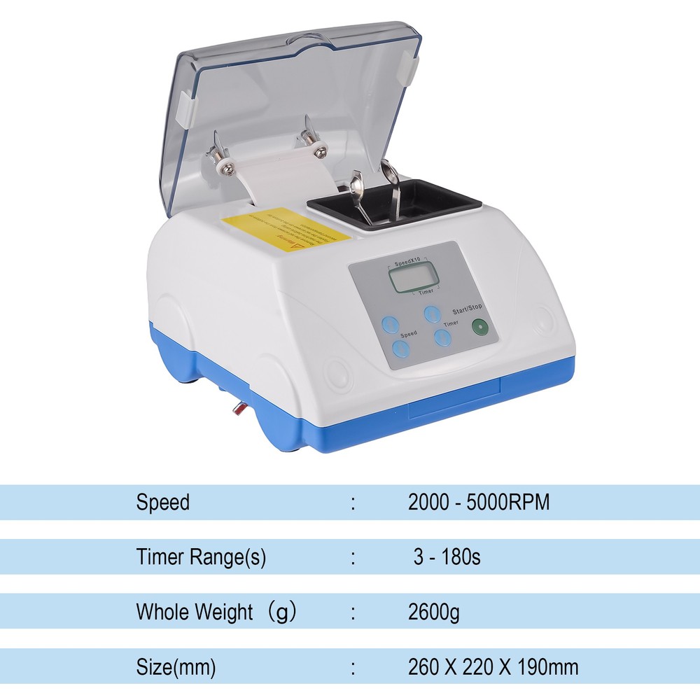 40W Dental Digital LCD Display Amalgamator Amalgam Capsule Mixer Machine G8