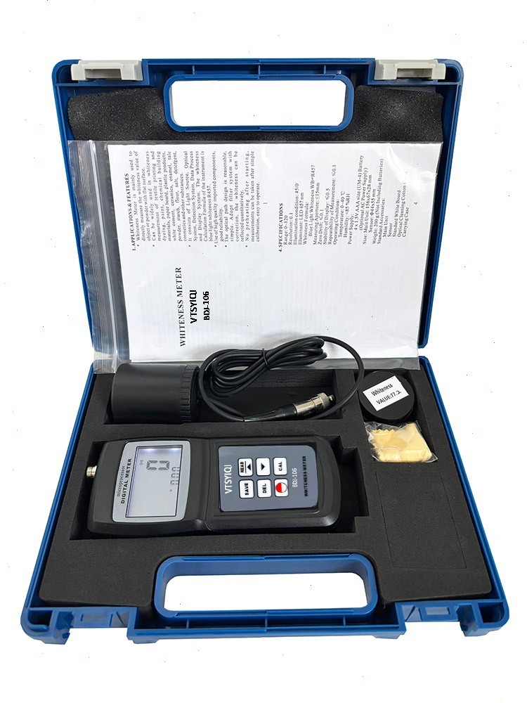 Handheld Whiteness Tester with Range 0%~120% Resolution 0.1% for Textile Paint