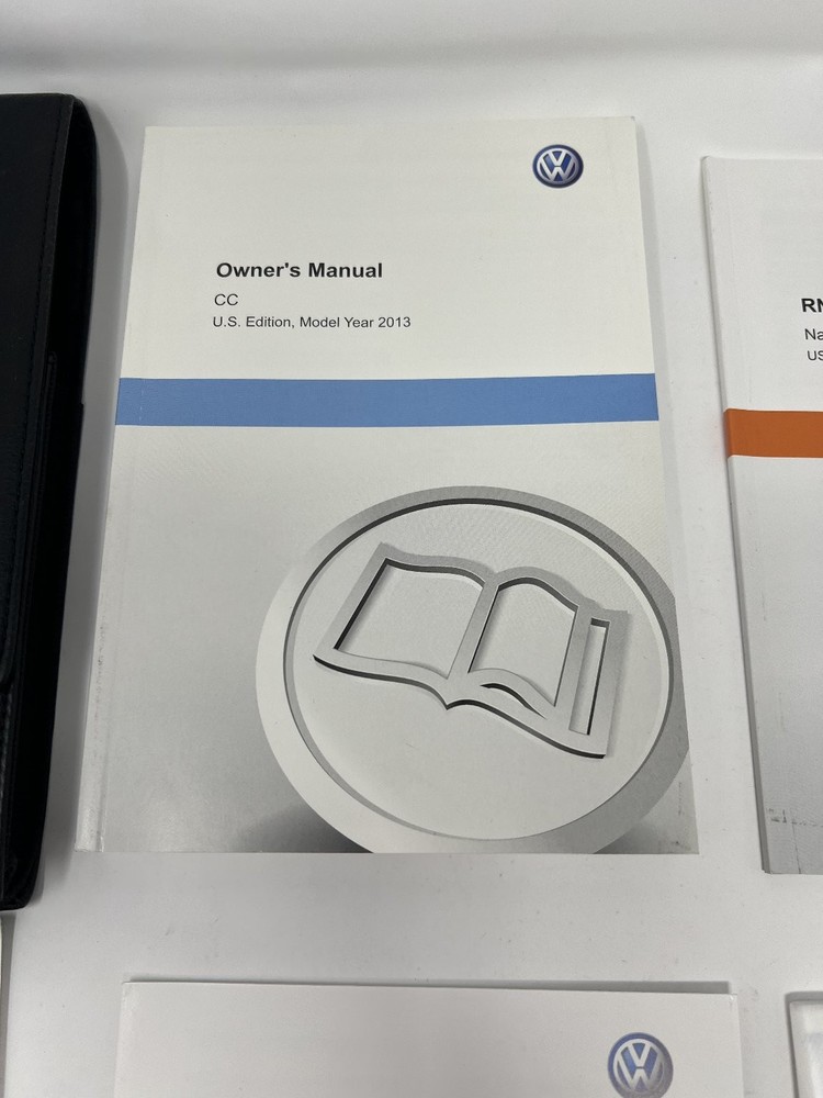 2013 Volkswagen CC Owners Manual OEM Complete Set