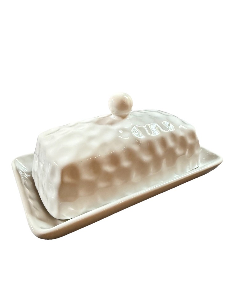 Temp-tations White Butter Dish-K98193 NEW