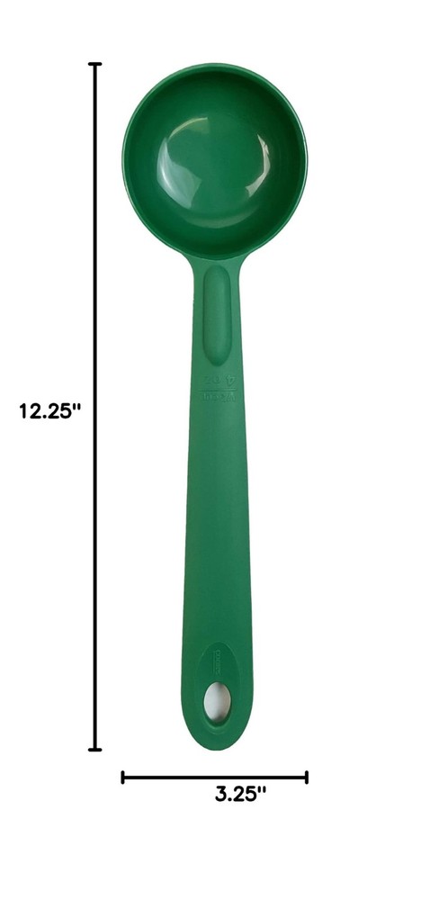 Cook's Rite-Size 4 oz. Solid Round Circle Server Portion Utensil, Copolymer P...
