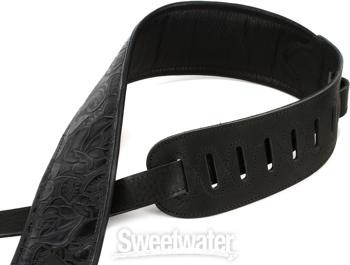 Levy's M4WP-007 Garment Leather Guitar Strap - Black
