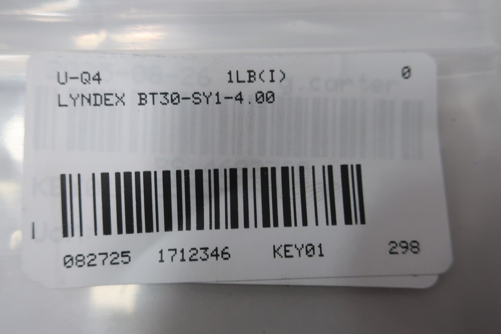Lyndex BT30-SY1-4.00 Tool Holder