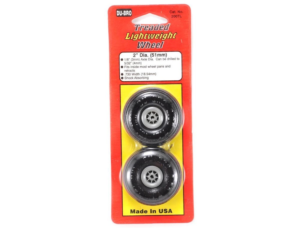 DuBro 2" Treaded Lite Wheels (2) [DUB200TL]