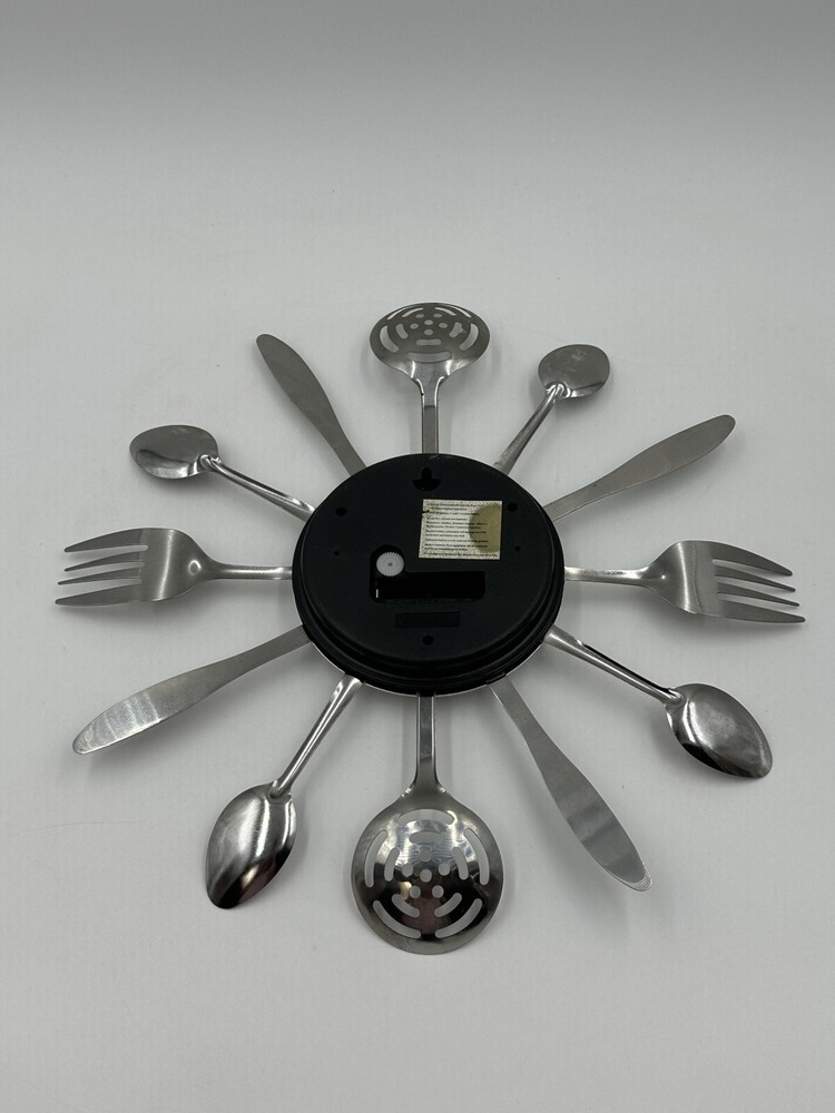 Kitchen Utensils Kitsch Clock Cool Unique Clock Retro Tested Works