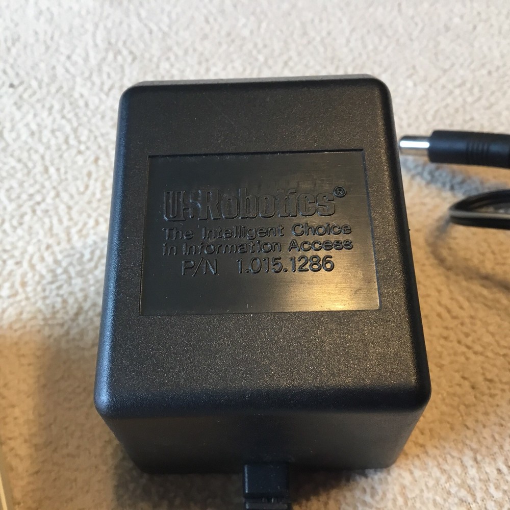 US Robotics External Fax Modem With Power Cord Works .