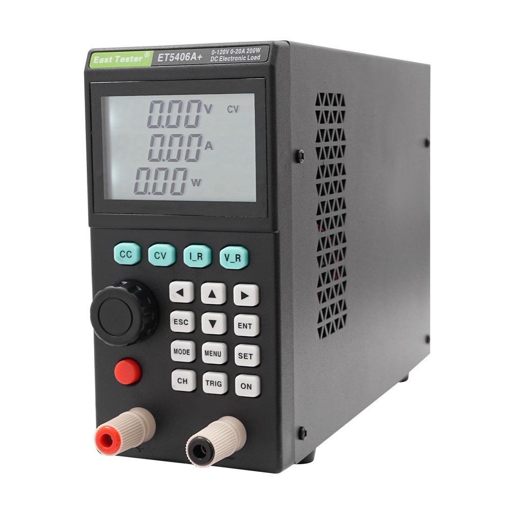 200W Load Tester Electronic Load Tester Rectangular Battery Tester 0-120V 0-20A
