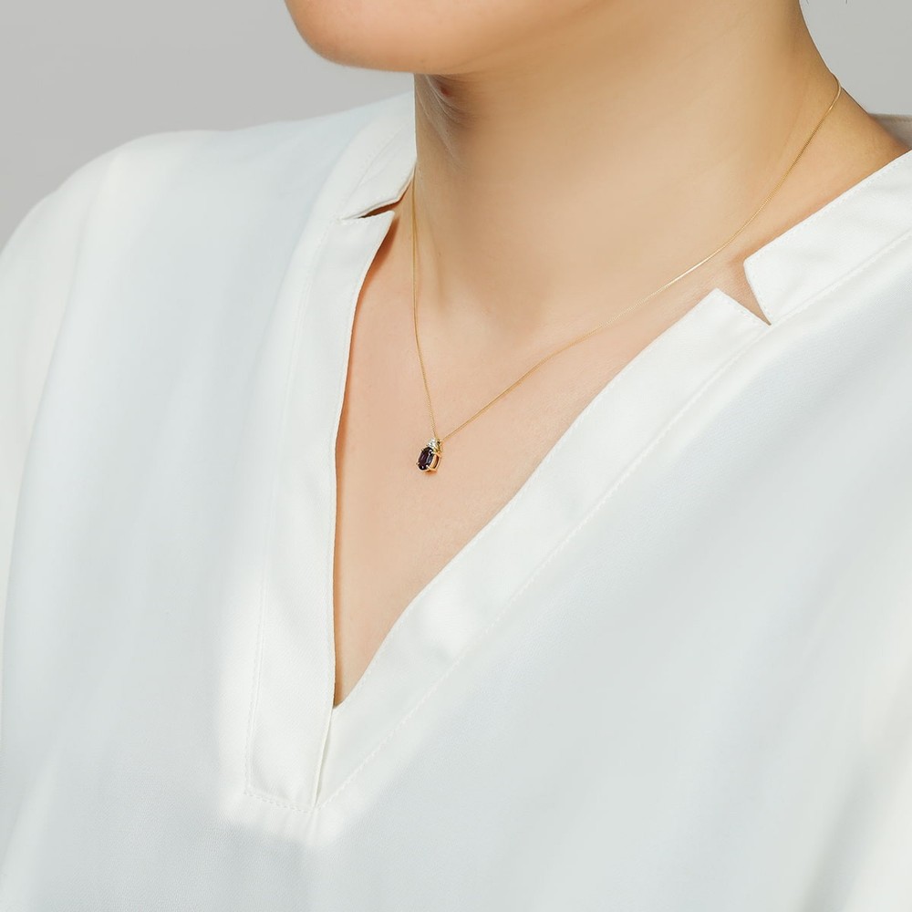 Tria Iolite Necklace (c0554io)