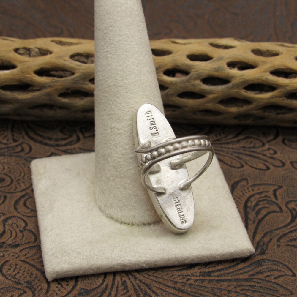 *Sterling Silver Lapis Spiny Oyster Ring Size 5.75