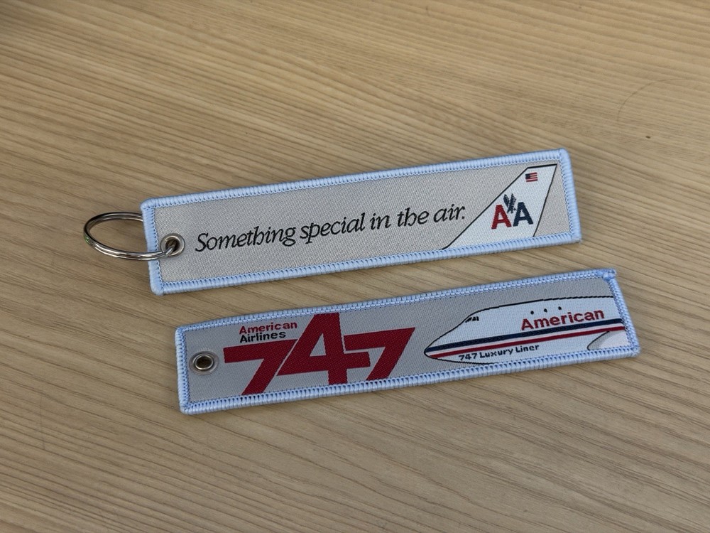AA 747 Remove Before Flight Tag