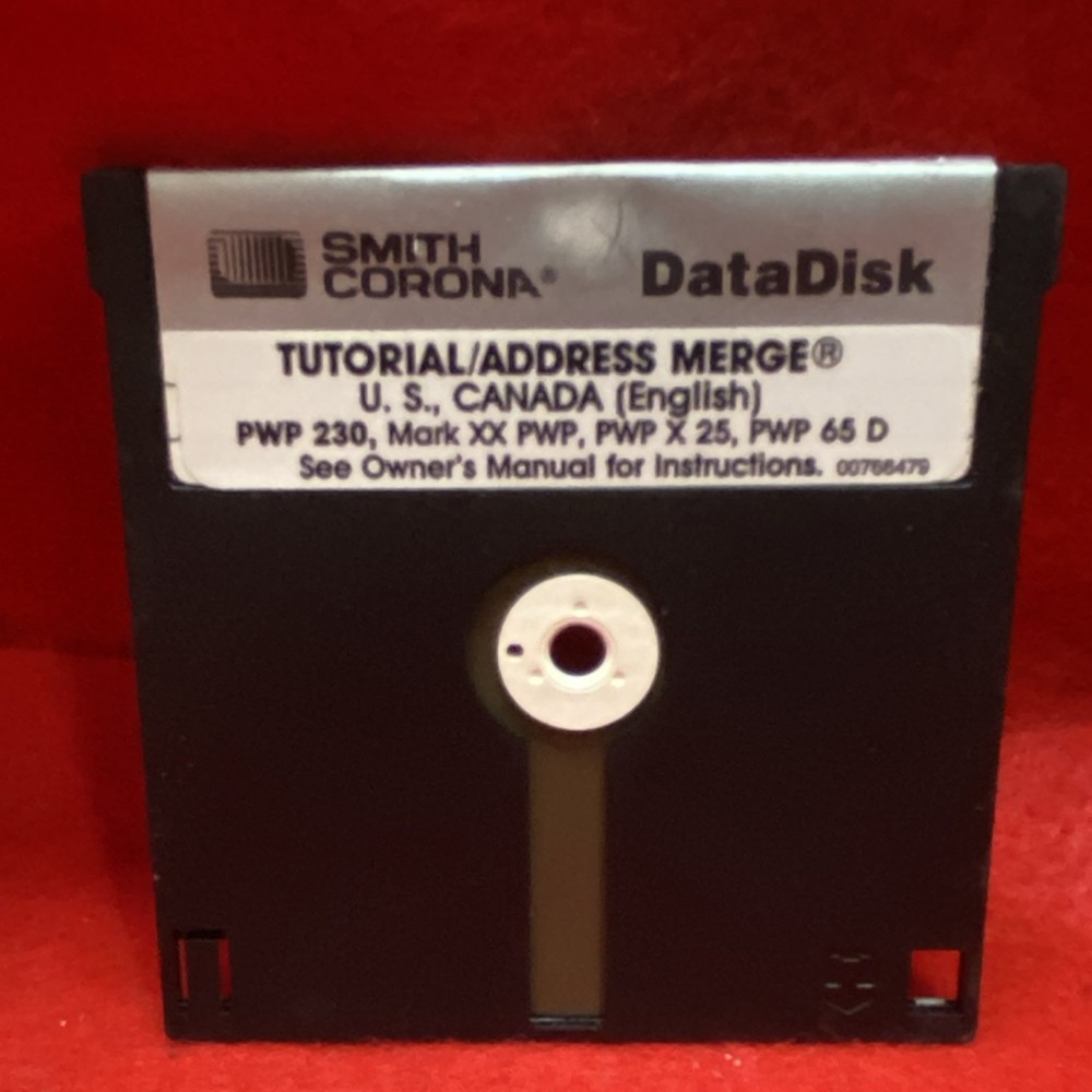 Smith Corona DataDisk 2 Sided Disk S61838 Sleeve Packaging
