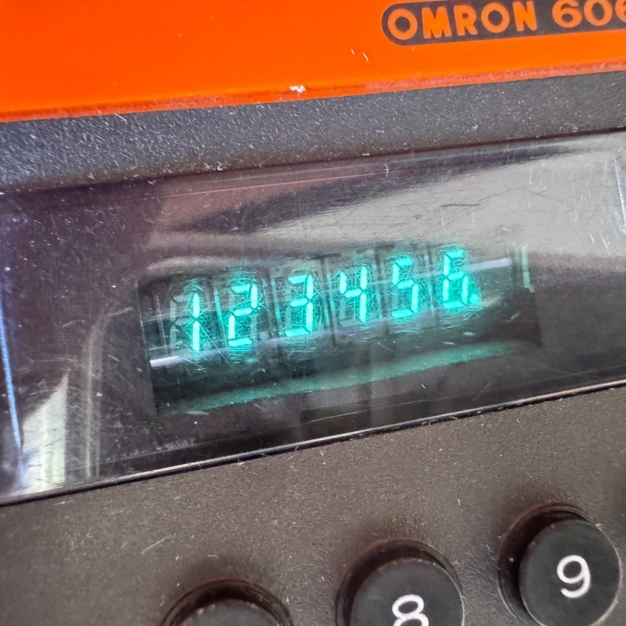 Omron Vintage Calculator Model 606 - Tested & Working