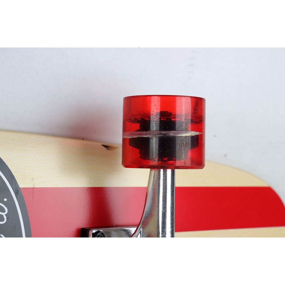 Blem Paradise Longboard Complete 9" x 44" Red Pinstripe Kicktail Shape