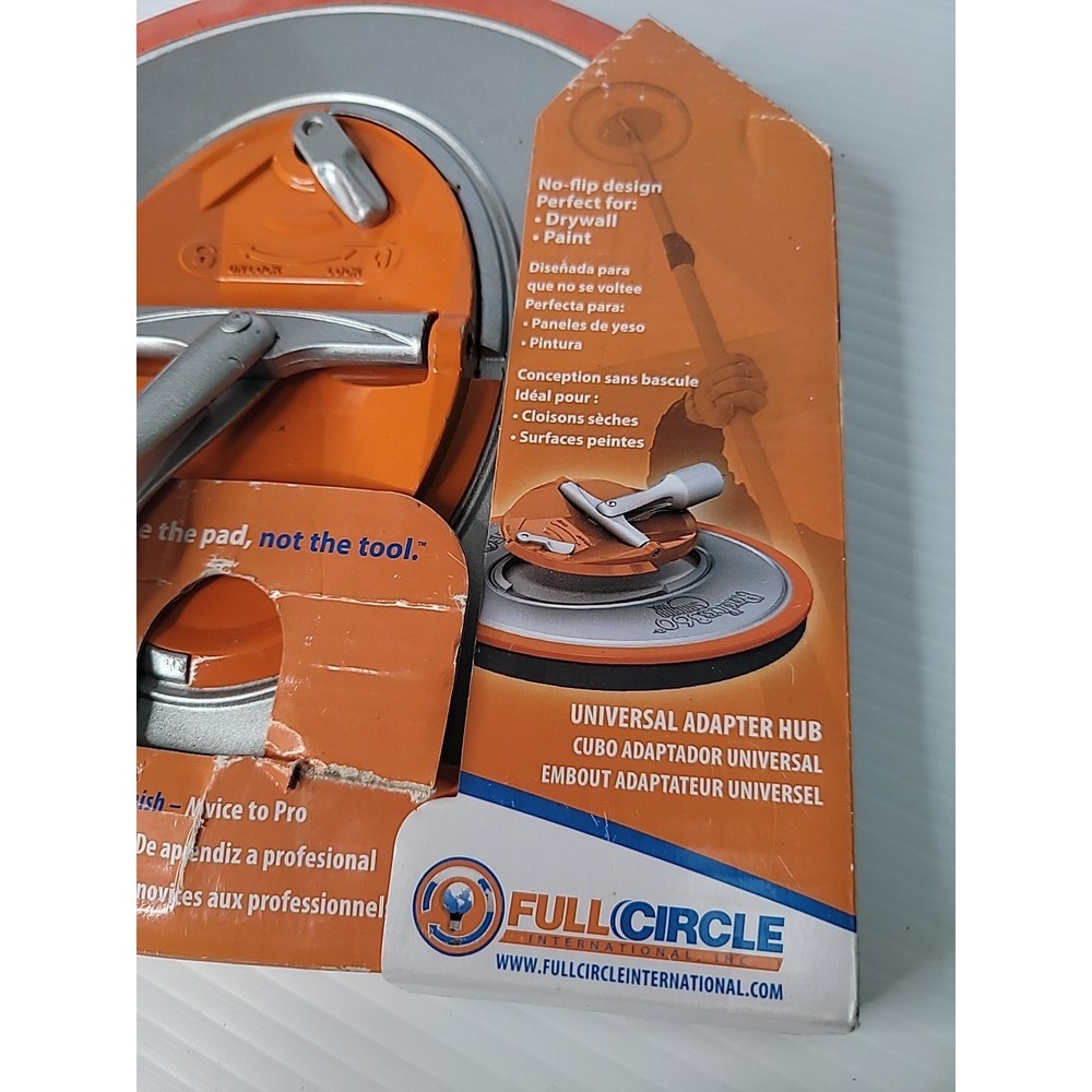Radius360 Full Circle Drywall Sanding Tool 9" Round Head Hook & Loop Backer NEW
