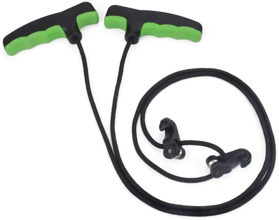 Crossbow Cocking Device Cocker Rope Double Handle String Cocking Tool (GR & BK)