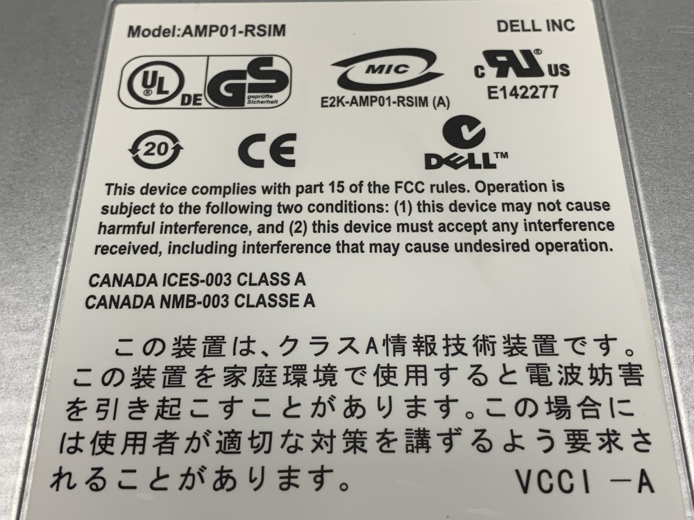 GENUINE DELL POWERVAULT MD3000I ISCSI CONTROL MODULE AMP01-RSIM PULLED USED