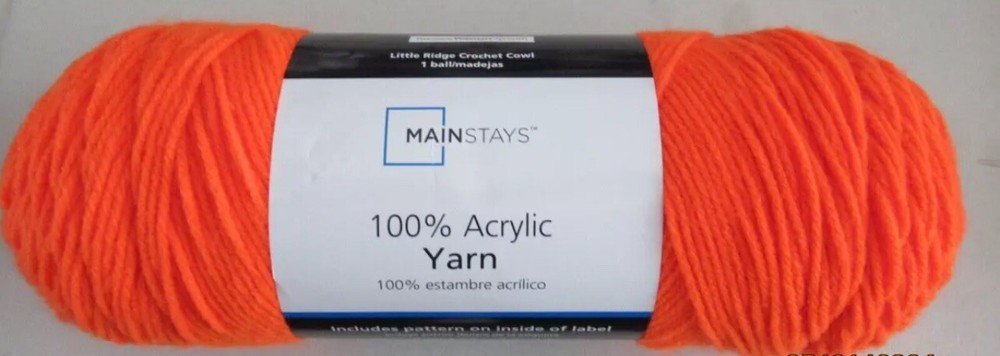 Mainstays Acrylic Yarn, 7 OZ  ORANGE