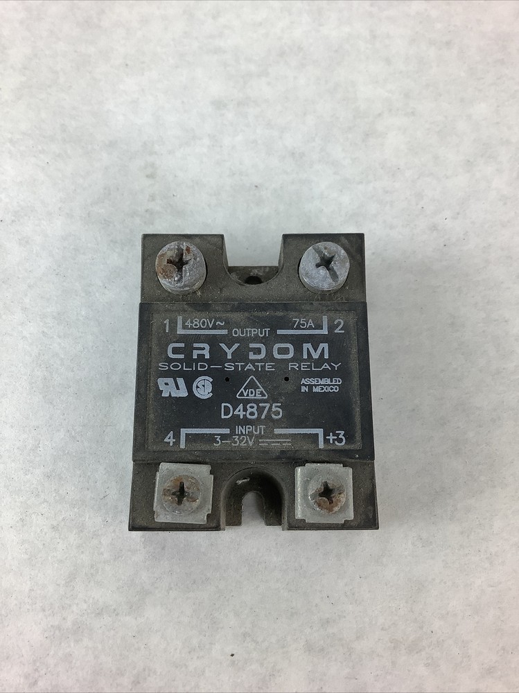 Crydom D4875 Solid State Relay, 3-32VDC Control, 280/480VAC 75A Rating